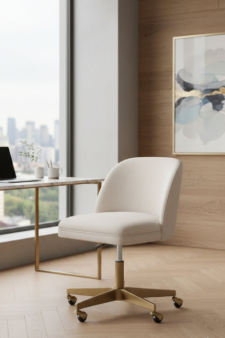 Modern European furniture - White Adjustable Office Chair - www.oroa.com