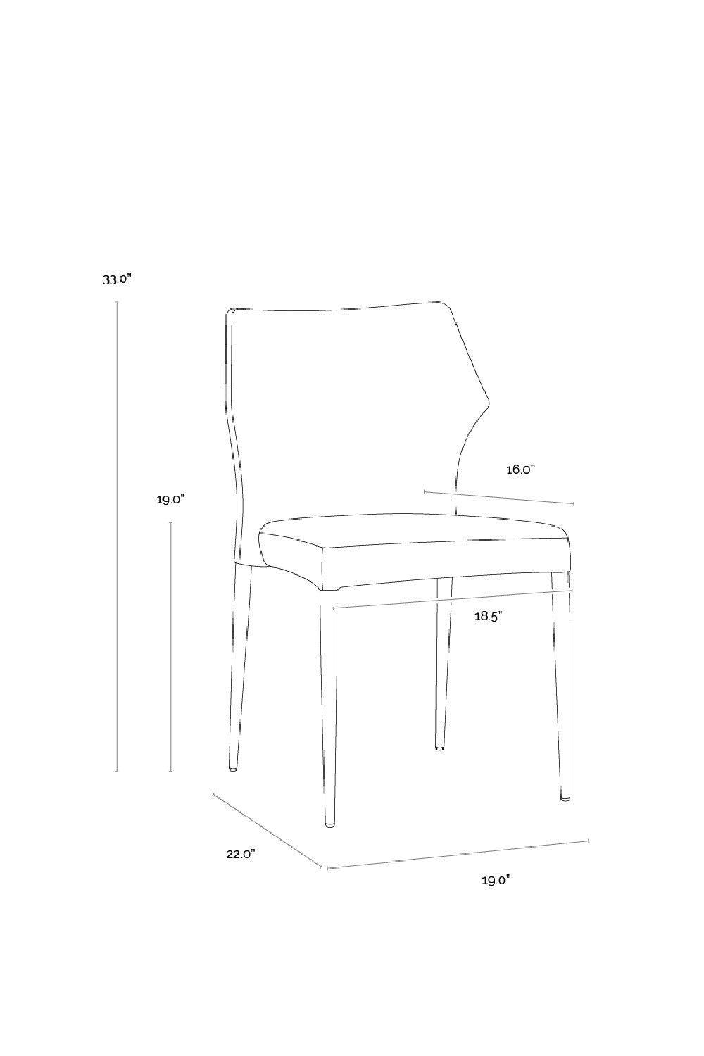   Modern European furniture - Stackable Modern Dining Chairs (2) - www.oroa.com | Oroa.com