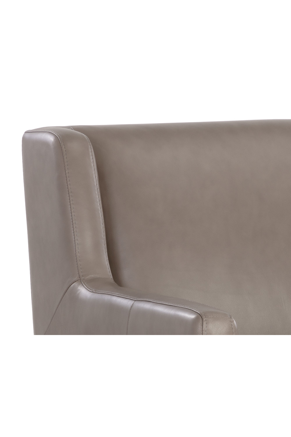Modern European furniture - Gray Leather Modern Lounge Chair - www.oroa.com