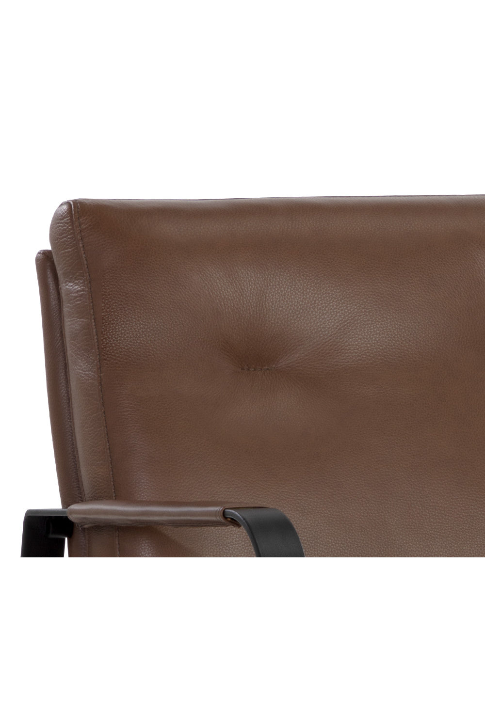 Modern European furniture - Brown Leather Industrial Lounge Chair - www.oroa.com