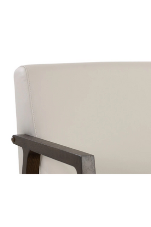 Modern European furniture - Light Gray Leather Lounge Chair - www.oroa.com