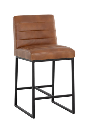 Modern Channel-Tufted Counter Stool | Splendido Spyros | Oroa.com