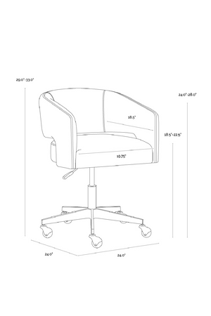 Modern European furniture - Cutout Back Office Chair - www.oroa.com