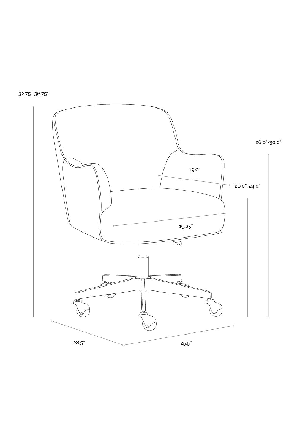   Modern European furniture - Boucle Swivel Office Chair - www.oroa.com | Oroa.com
