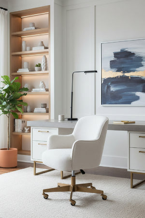   Modern European furniture - Boucle Swivel Office Chair - www.oroa.com | Oroa.com