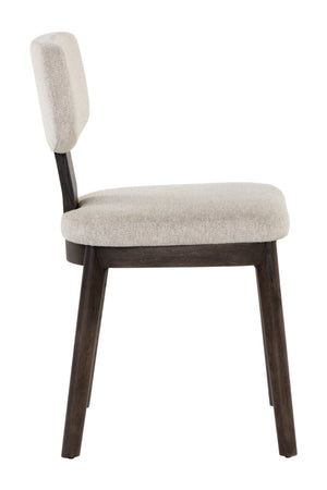   Modern European furniture - Cream Fabric Dining Chairs (2) - www.oroa.com | Oroa.com