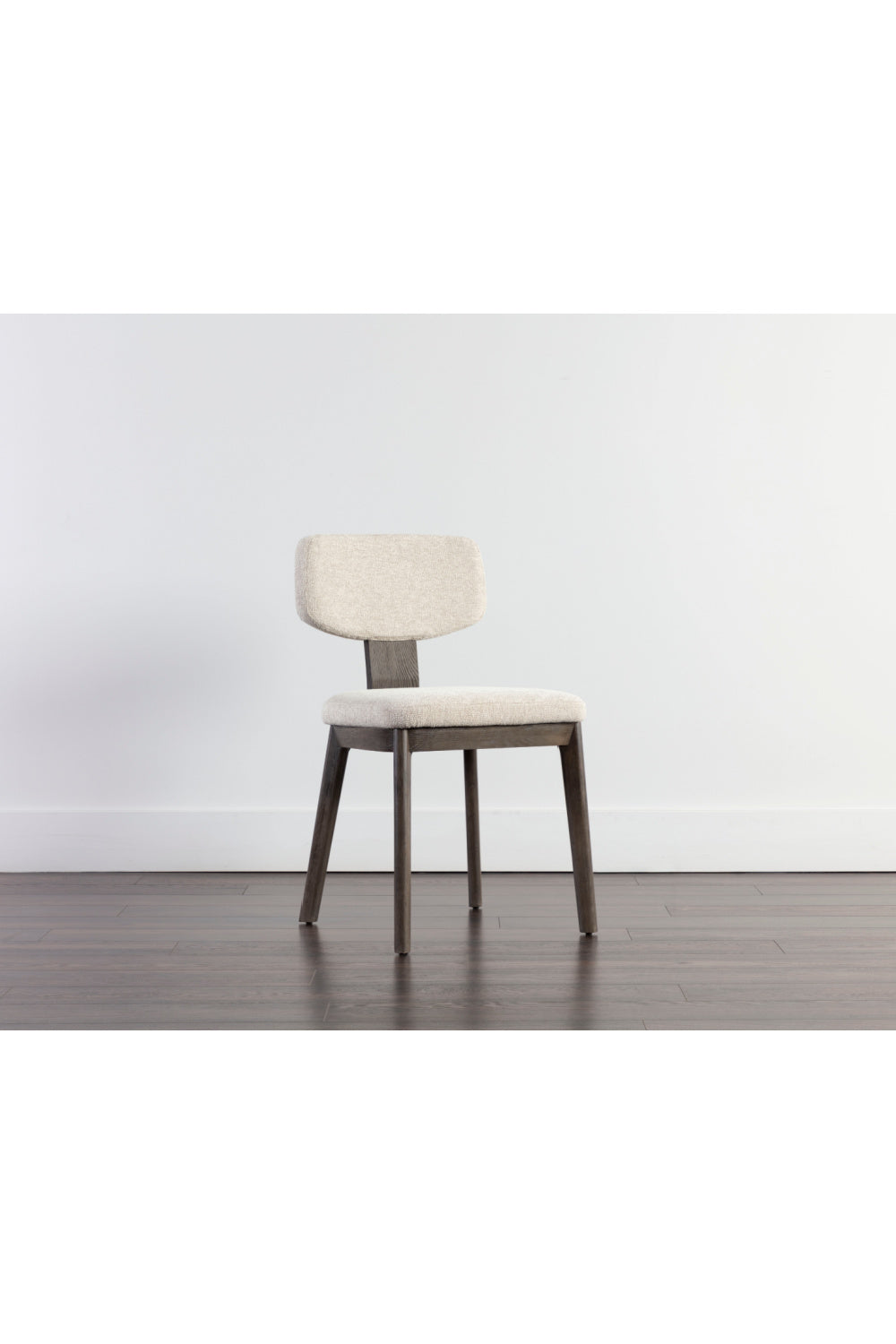   Modern European furniture - Cream Fabric Dining Chairs (2) - www.oroa.com | Oroa.com