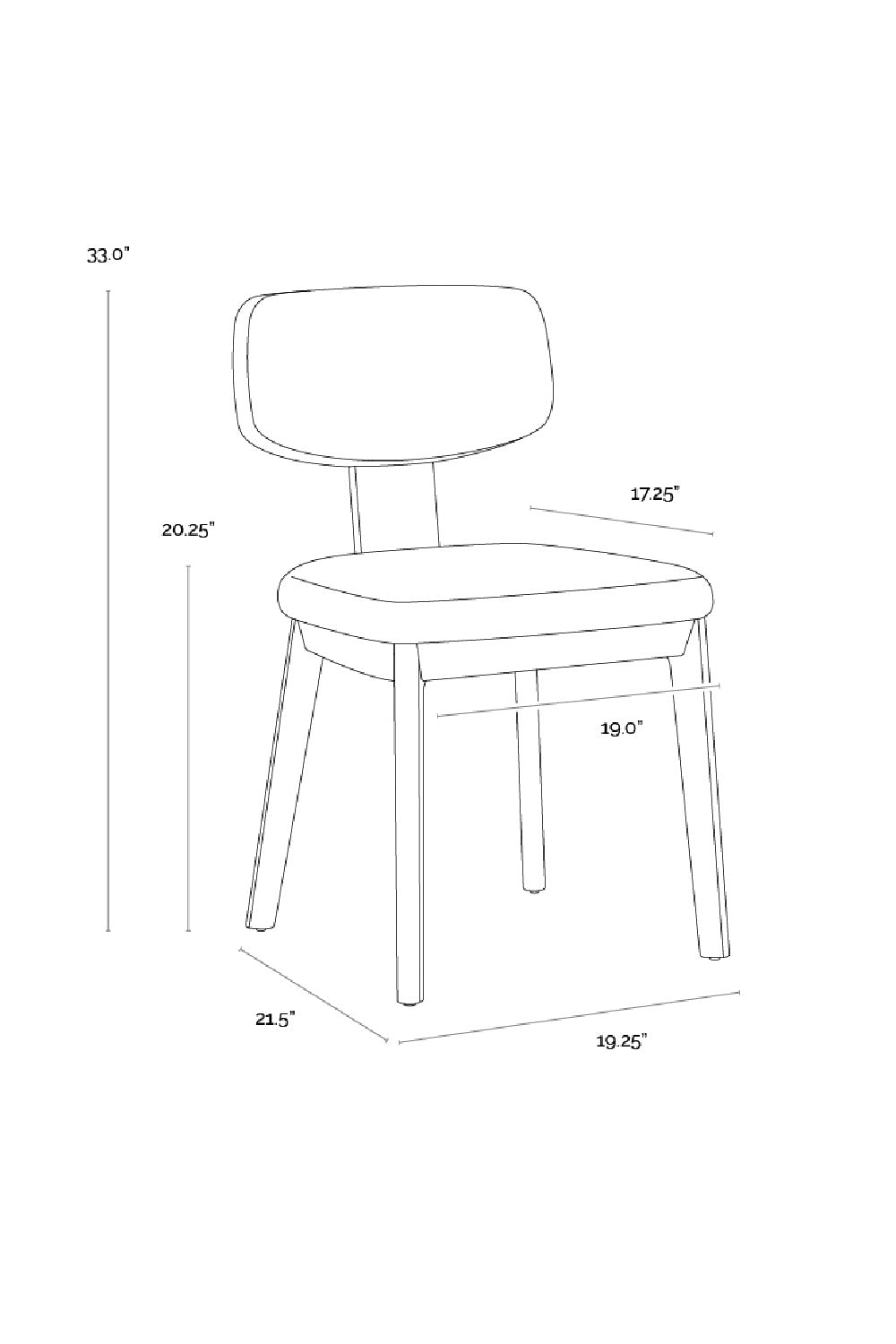  Modern European furniture - Cream Fabric Dining Chairs (2) - www.oroa.com | Oroa.com