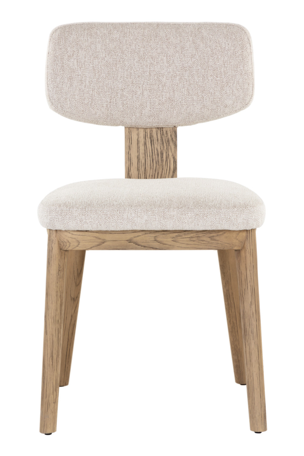   Modern European furniture - Cream Fabric Dining Chairs (2) - www.oroa.com | Oroa.com