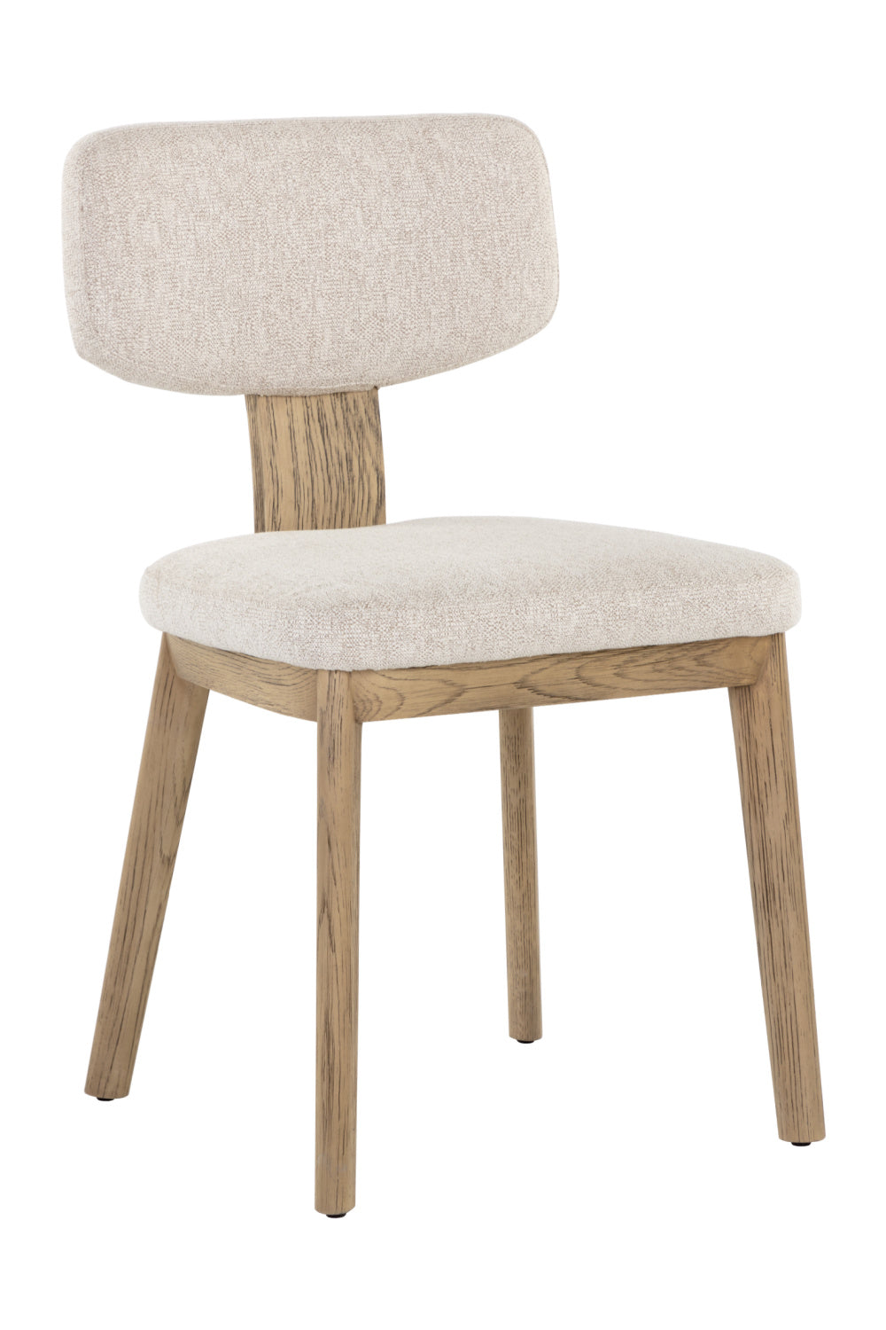   Modern European furniture - Cream Fabric Dining Chairs (2) - www.oroa.com | Oroa.com