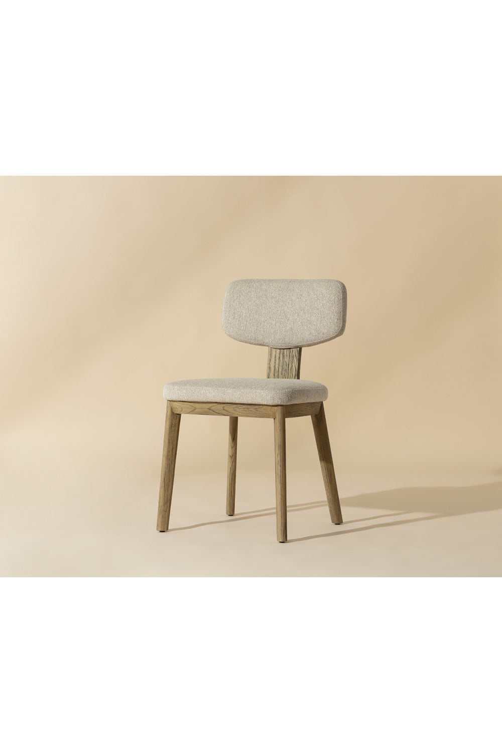   Modern European furniture - Cream Fabric Dining Chairs (2) - www.oroa.com | Oroa.com