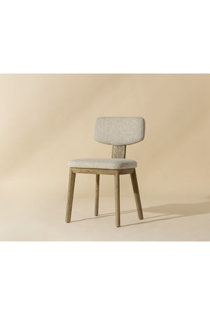   Modern European furniture - Cream Fabric Dining Chairs (2) - www.oroa.com | Oroa.com