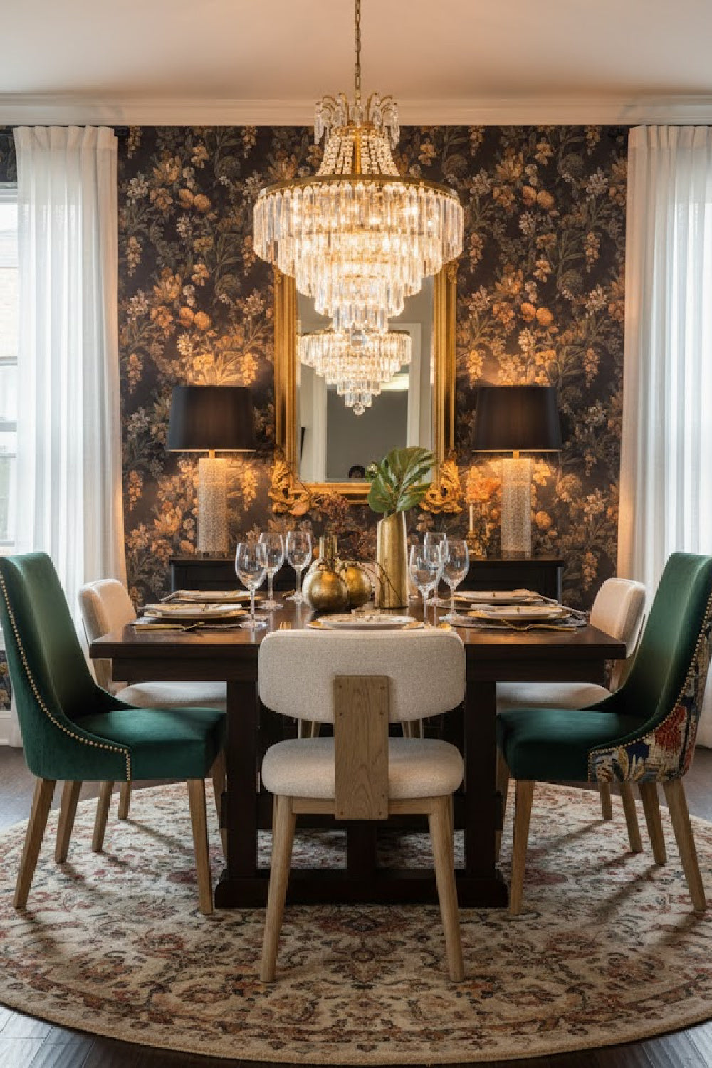   Modern European furniture - Cream Fabric Dining Chairs (2) - www.oroa.com | Oroa.com