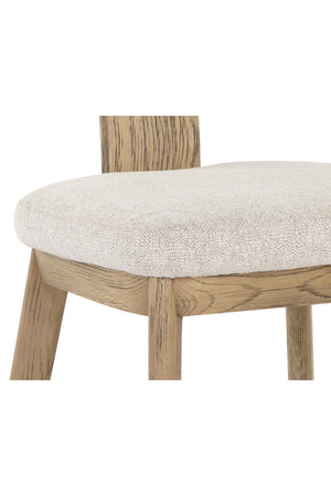   Modern European furniture - Cream Fabric Dining Chairs (2) - www.oroa.com | Oroa.com