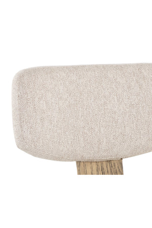   Modern European furniture - Cream Fabric Dining Chairs (2) - www.oroa.com | Oroa.com