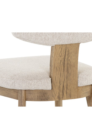   Modern European furniture - Cream Fabric Dining Chairs (2) - www.oroa.com | Oroa.com