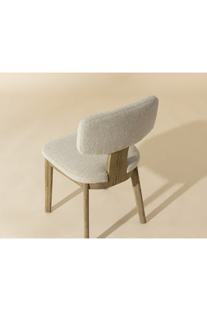   Modern European furniture - Cream Fabric Dining Chairs (2) - www.oroa.com | Oroa.com