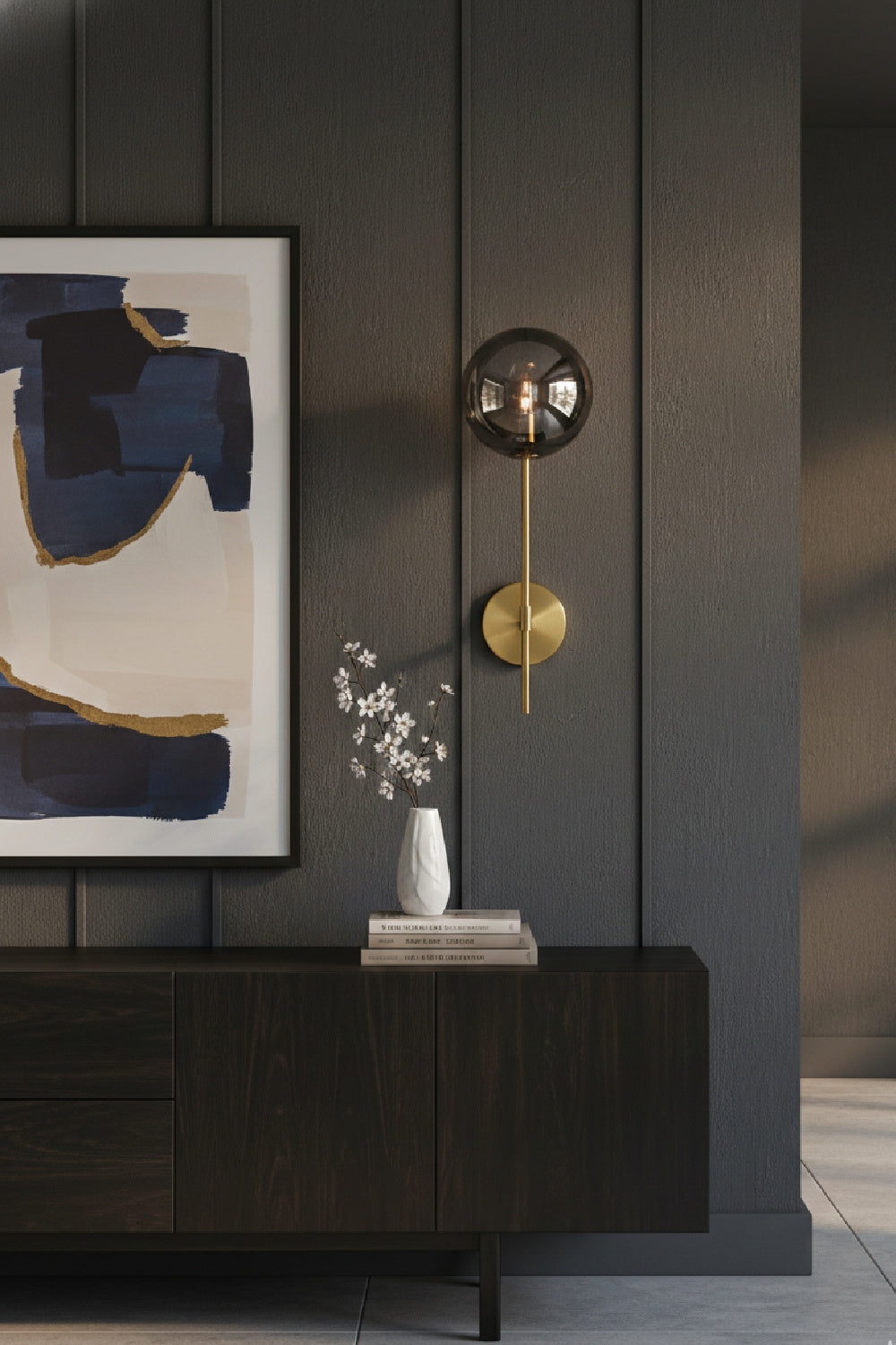 Modern European furniture - Glass Sphere Wall Lamp - www.oroa.com