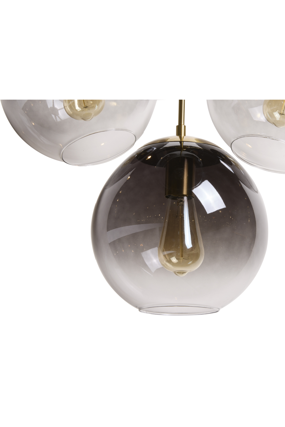 Modern European furniture - 4 Gray Glass Shades Chandelier - www.oroa.com