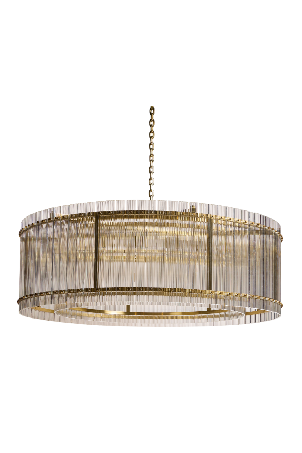 Modern European furniture - Clear Fluted Glass Chandelier L - www.oroa.com