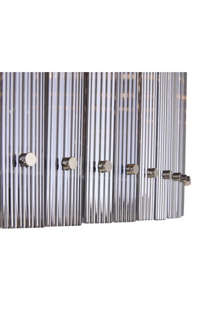 Modern European furniture - Clear Fluted Glass Chandelier L - www.oroa.com