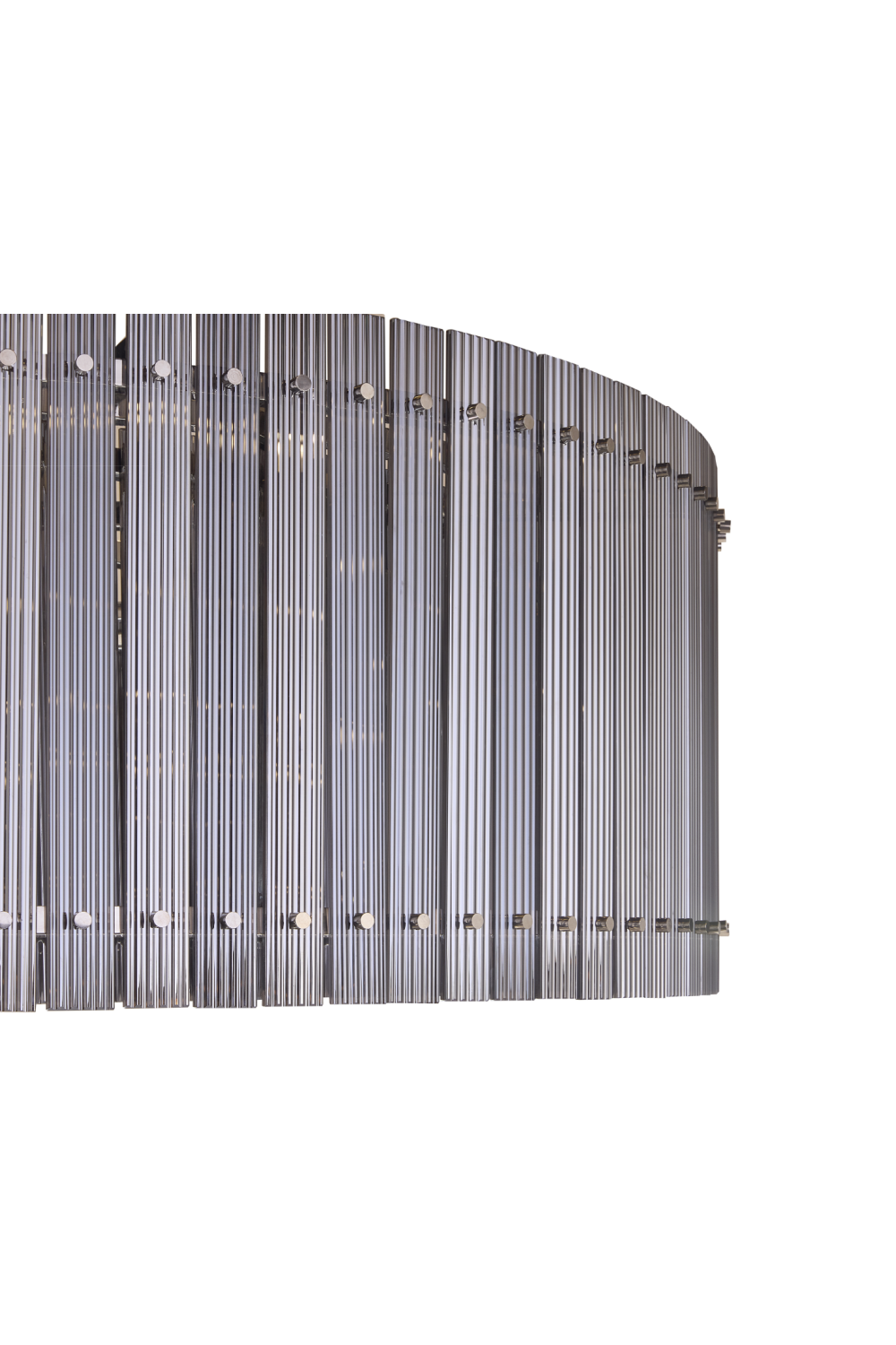 Modern European furniture - Clear Fluted Glass Chandelier L - www.oroa.com