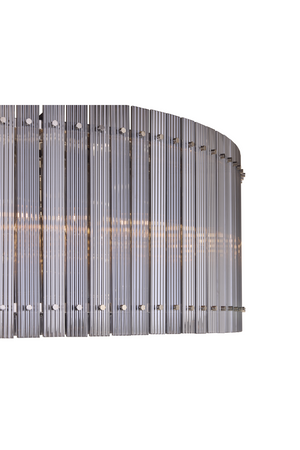 Modern European furniture - Clear Fluted Glass Chandelier L - www.oroa.com