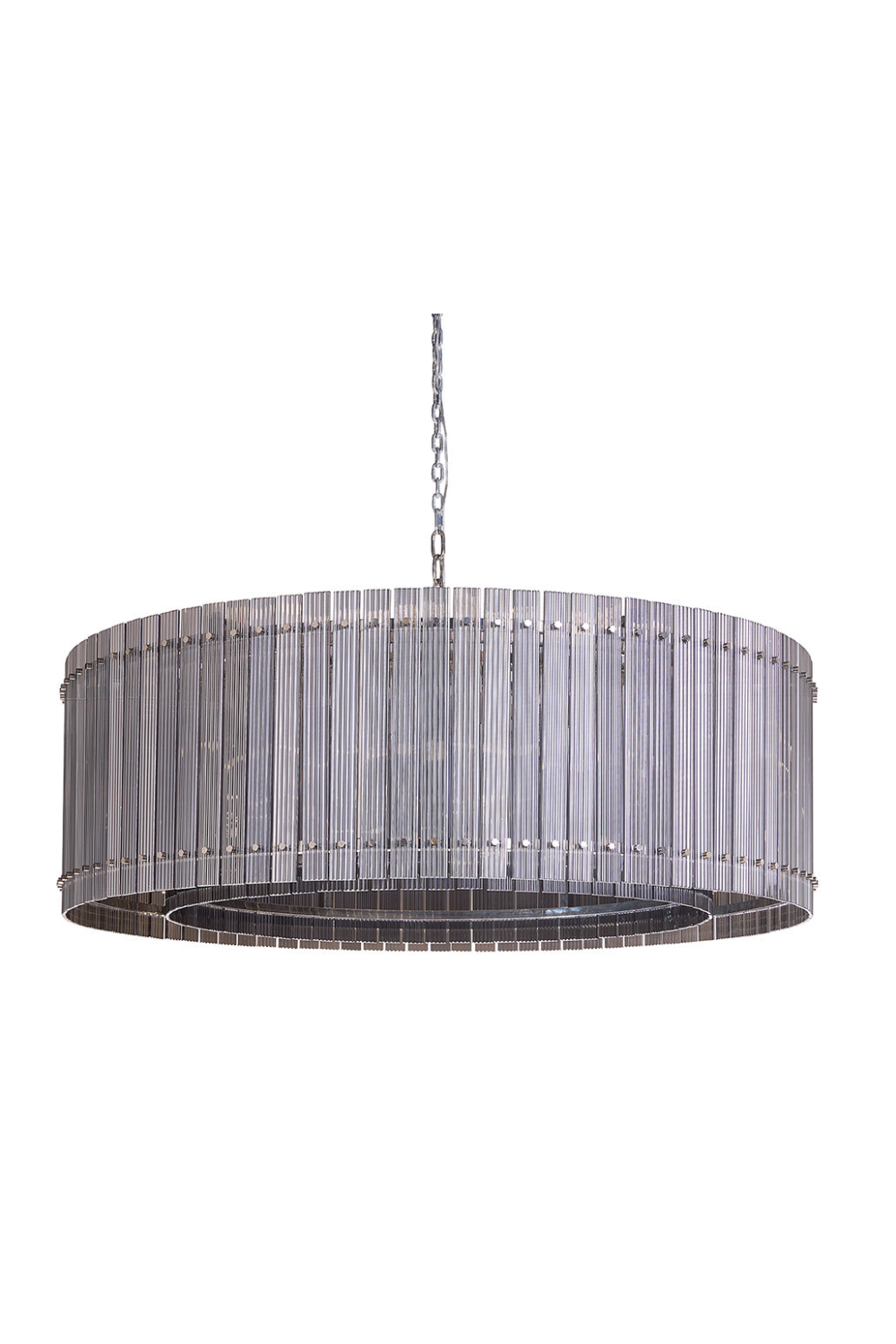 Modern European furniture - Clear Fluted Glass Chandelier L - www.oroa.com
