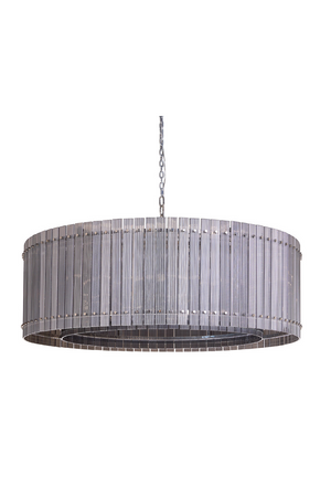 Modern European furniture - Clear Fluted Glass Chandelier L - www.oroa.com