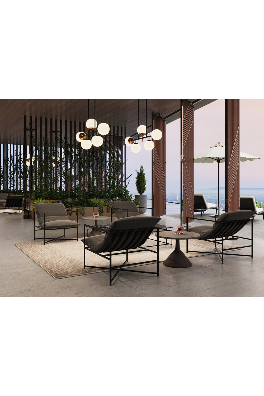 Frosted Glass Spheres Chandelier | Splendido Keiley | Oroa.com