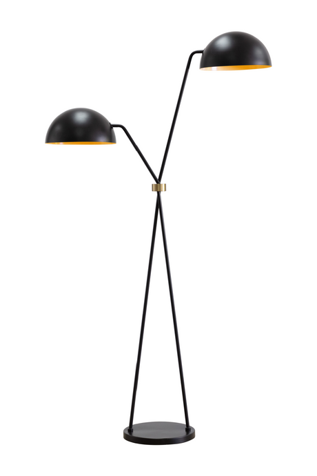   Modern European furniture - Black Dual-Domed Floor Lamp - www.oroa.com | Oroa.com
