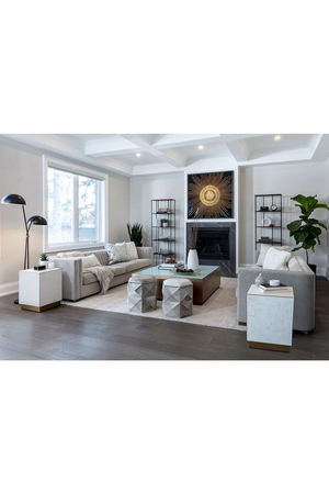   Modern European furniture - Black Dual-Domed Floor Lamp - www.oroa.com | Oroa.com