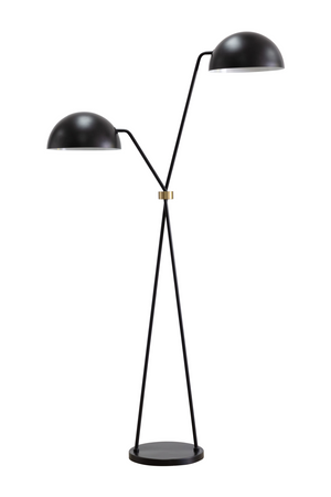   Modern European furniture - Black Dual-Domed Floor Lamp - www.oroa.com | Oroa.com