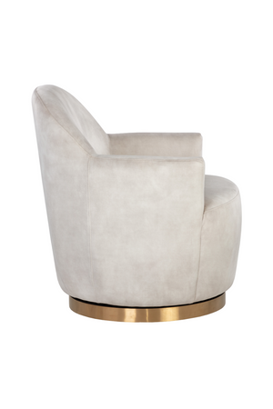 Modern European furniture - Barrel-Back Swivel Lounge Chair - www.oroa.com