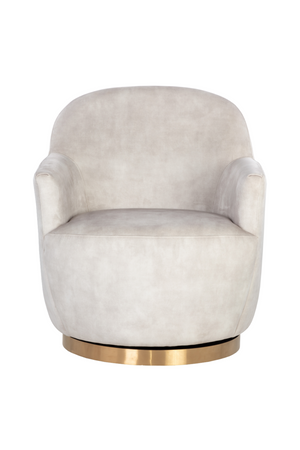 Modern European furniture - Barrel-Back Swivel Lounge Chair - www.oroa.com