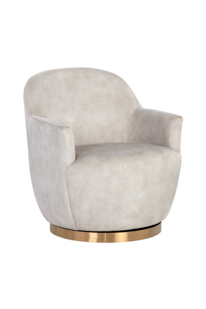 Modern European furniture - Barrel-Back Swivel Lounge Chair - www.oroa.com