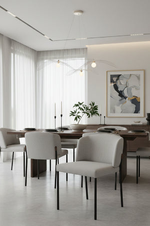   Modern European furniture - Light Gray Dining Chairs (2) - www.oroa.com | Oroa.com