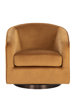   Modern European furniture - Gold Swivel Lounge Chair - www.oroa.com | Oroa.com