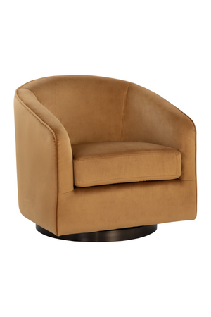   Modern European furniture - Gold Swivel Lounge Chair - www.oroa.com | Oroa.com