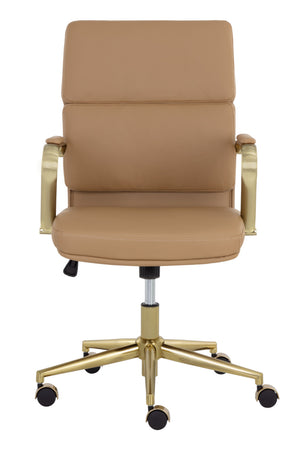   Modern European furniture - Gold Frame Upholstered Office Chair - www.oroa.com | Oroa.com