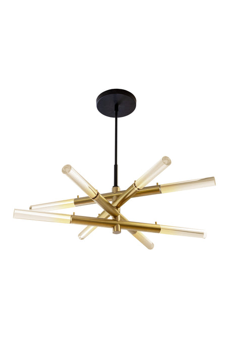 Gold Tubes Chandelier | Splendido Spira | Oroa.com