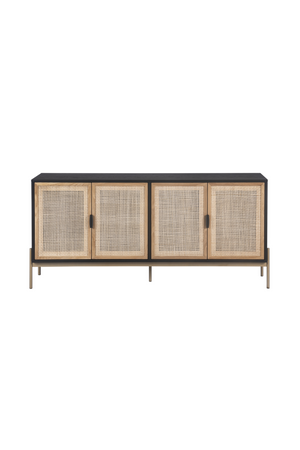   Modern European furniture - Natural Rattan 4-Door Sideboard  - www.oroa.com | Oroa.com