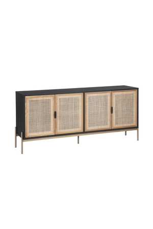   Modern European furniture - Natural Rattan 4-Door Sideboard  - www.oroa.com | Oroa.com