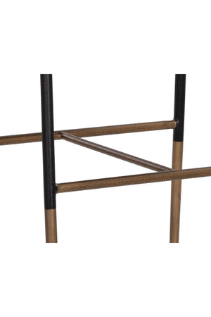 Brown Leather Look Bar Stool | Splendido Brenan | Oroa.com