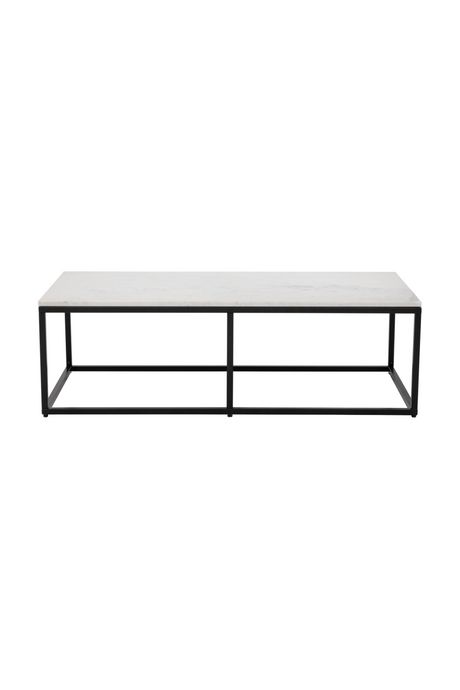   Modern European furniture - White Polished Marble Coffee Table - www.oroa.com | Oroa.com