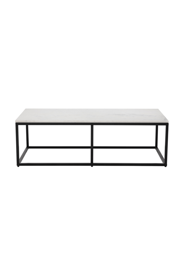 Modern European furniture - White Polished Marble Coffee Table - www.oroa.com