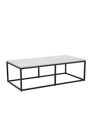   Modern European furniture - White Polished Marble Coffee Table - www.oroa.com | Oroa.com