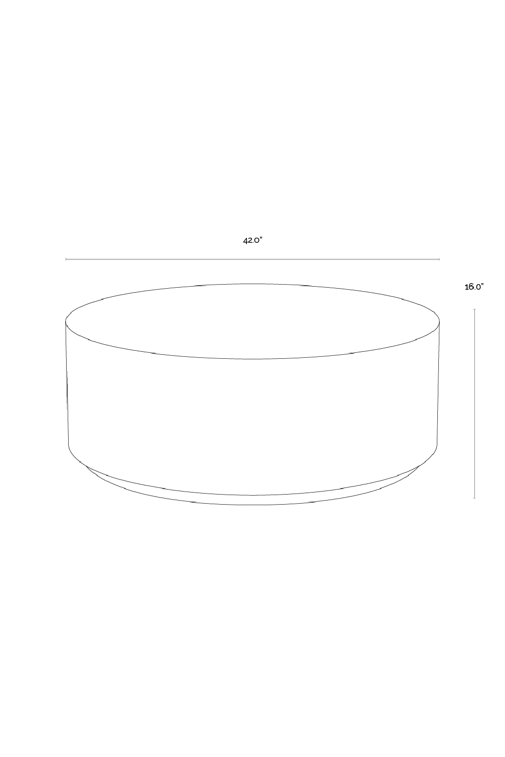 Modern European furniture - Minimalist Concrete Outdoor Coffee Table - www.oroa.com