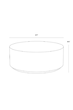 Modern European furniture - Minimalist Concrete Outdoor Coffee Table - www.oroa.com