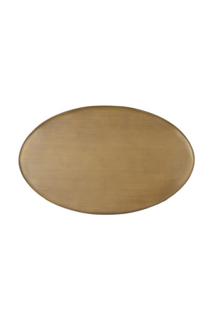 Modern European furniture - Oval Brass Indoor/Outdoor Side Table - www.oroa.com